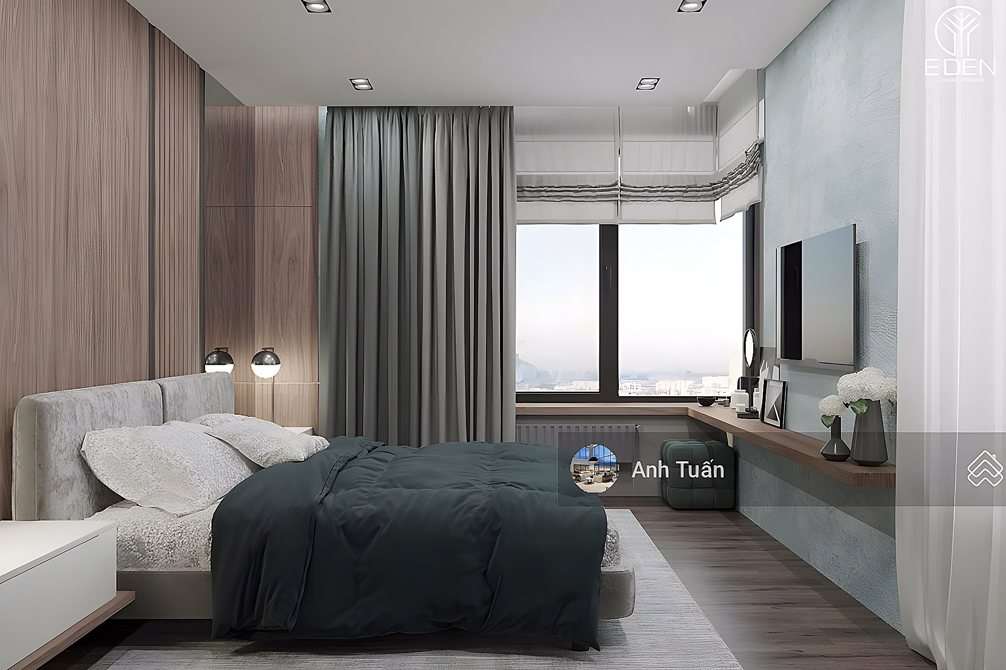 Selling PN-Techcons Hoa Su Phu Nhuan apartment, area 107m2, 2 bedrooms, 2 bathrooms, price 7,590 billion, 0907 488 ***