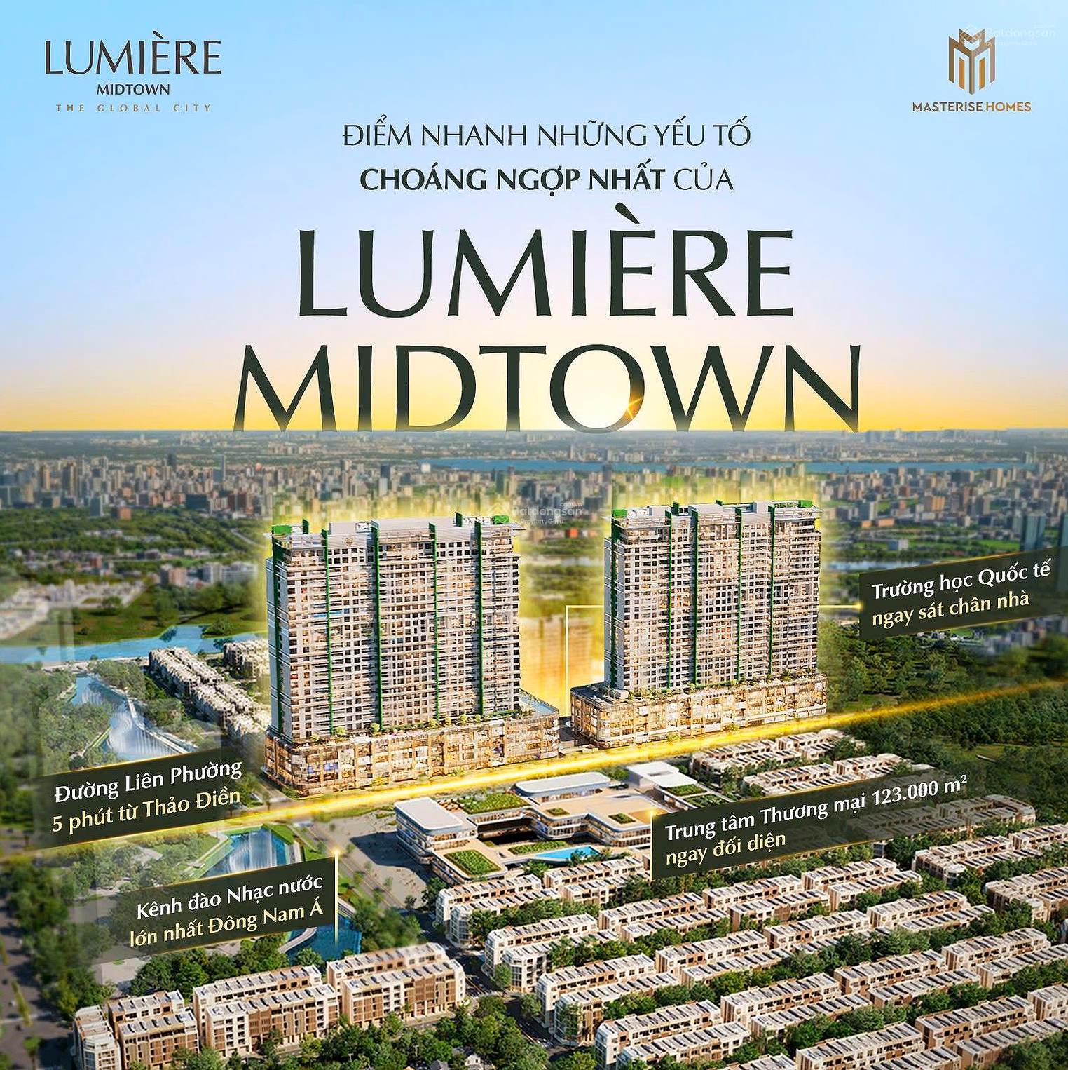 Tower A - 2 bedrooms - Lumiere Midtown middle floor - only 10,321 billion to pay until 2027 - Southeast direction