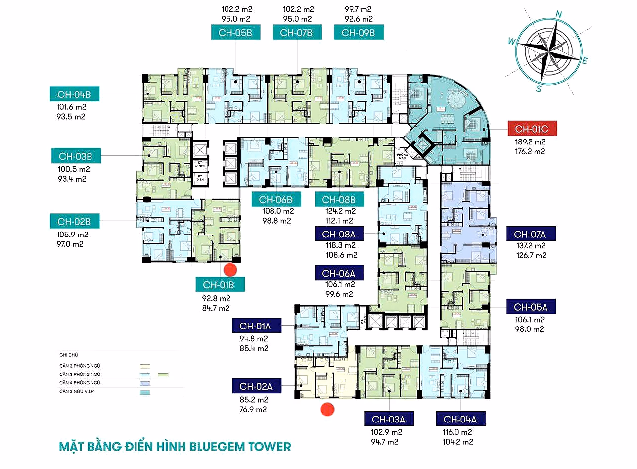 Selling CC BlueGem Tower, 6.5 billion, 95m2, 3 bedrooms, 2 bathrooms, Tu Hiep, Thanh Tri, Hanoi, super bargain price