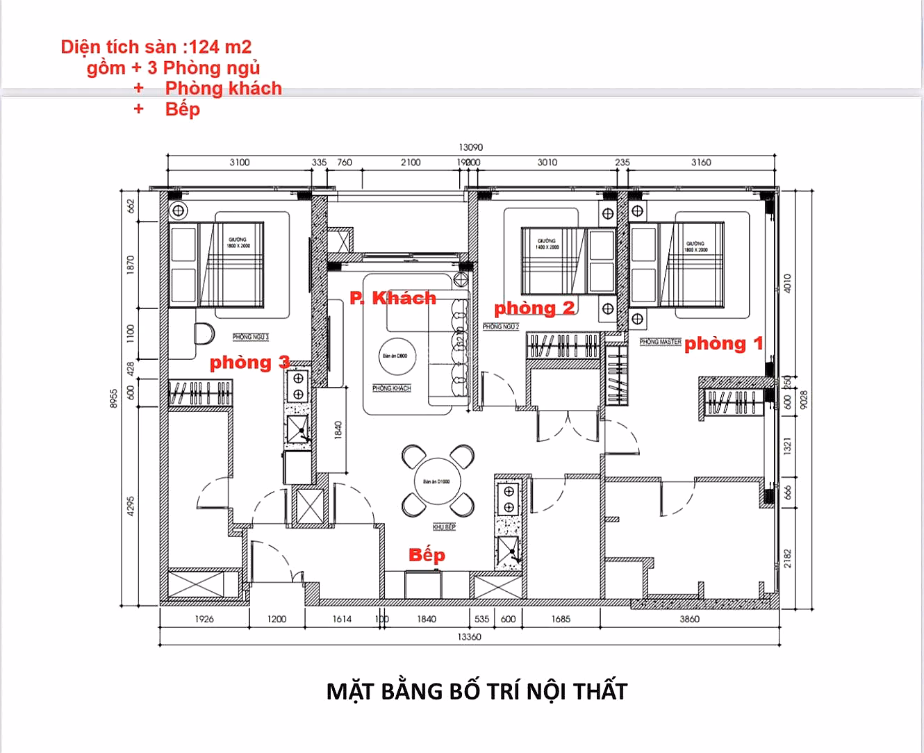 Grand Marina Saigon apartment for rent, Marriott Ba Son (~ 180 million/month), District 1 - Dual Key 3 bedrooms (1 month)