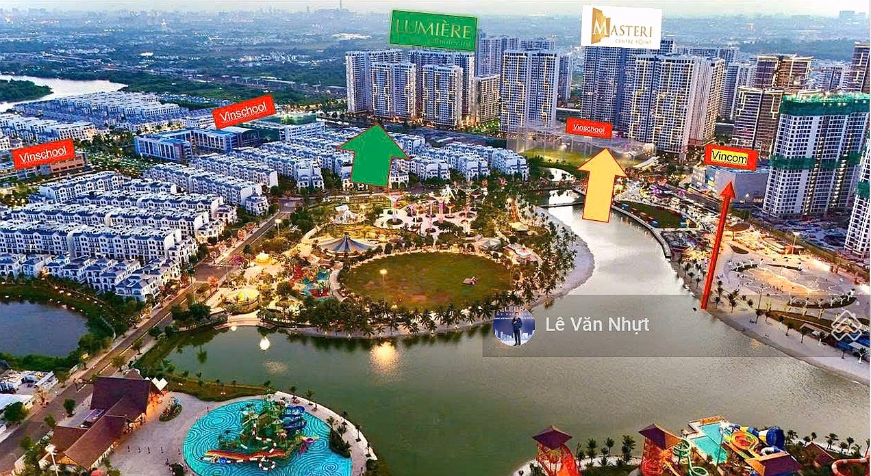 Corner apartment for sale, 2 bedrooms, middle floor - Tower D - fully furnished, Masteri Center Point, price 4.88 billion all in