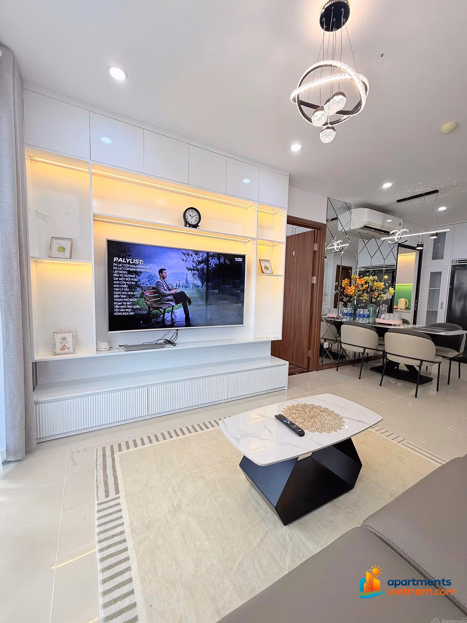 HaDo Centrosa apartment for sale 2 bedrooms+107m², layout as shown with pool view