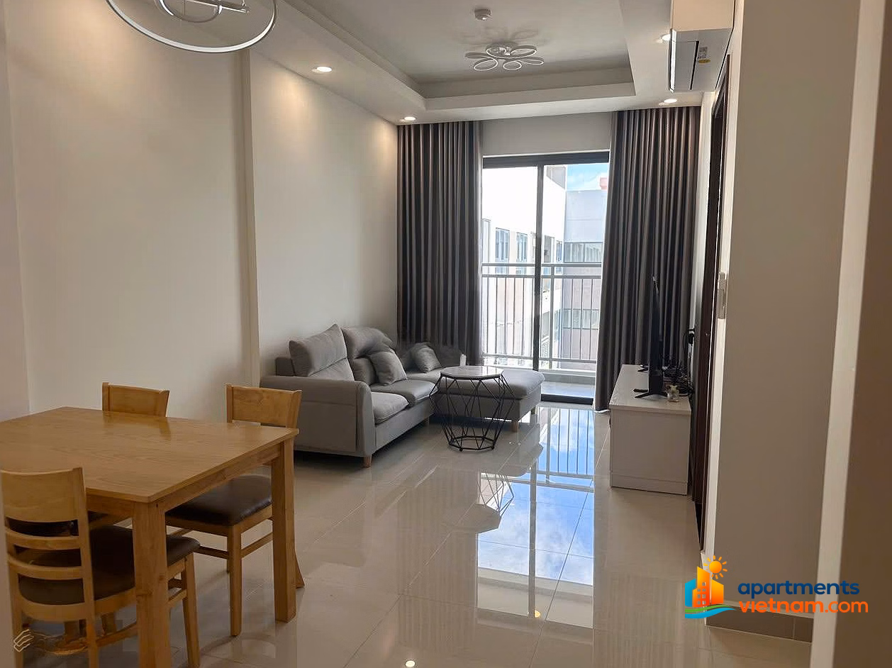 Apartment for rent with 2 bedrooms, 2 bathrooms, 67m2, interior design 9.5 million FULL 12 million/month at Q7 Saigon Riverside, contact 0911 850 ***