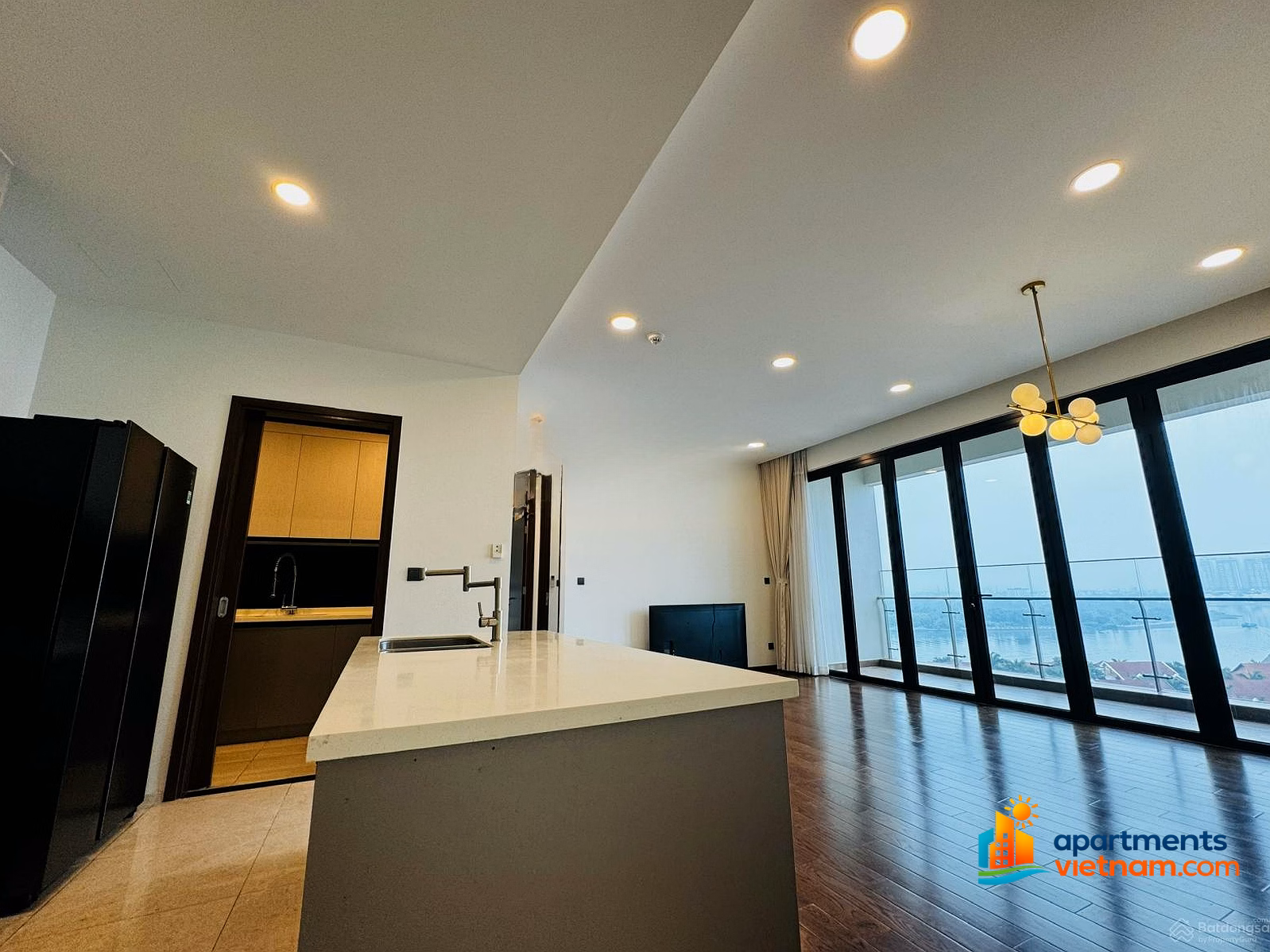 3 bedrooms for rent in D'Edge Thao Dien without furniture, beautiful river view