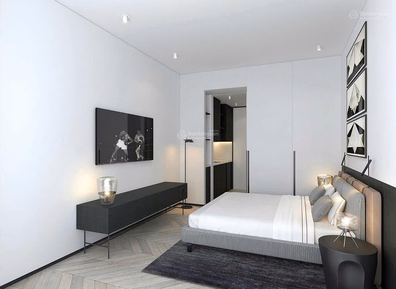 Narra Residences - Empire 2 bedroom apartment with view to District 1 best price in Thu Thiem