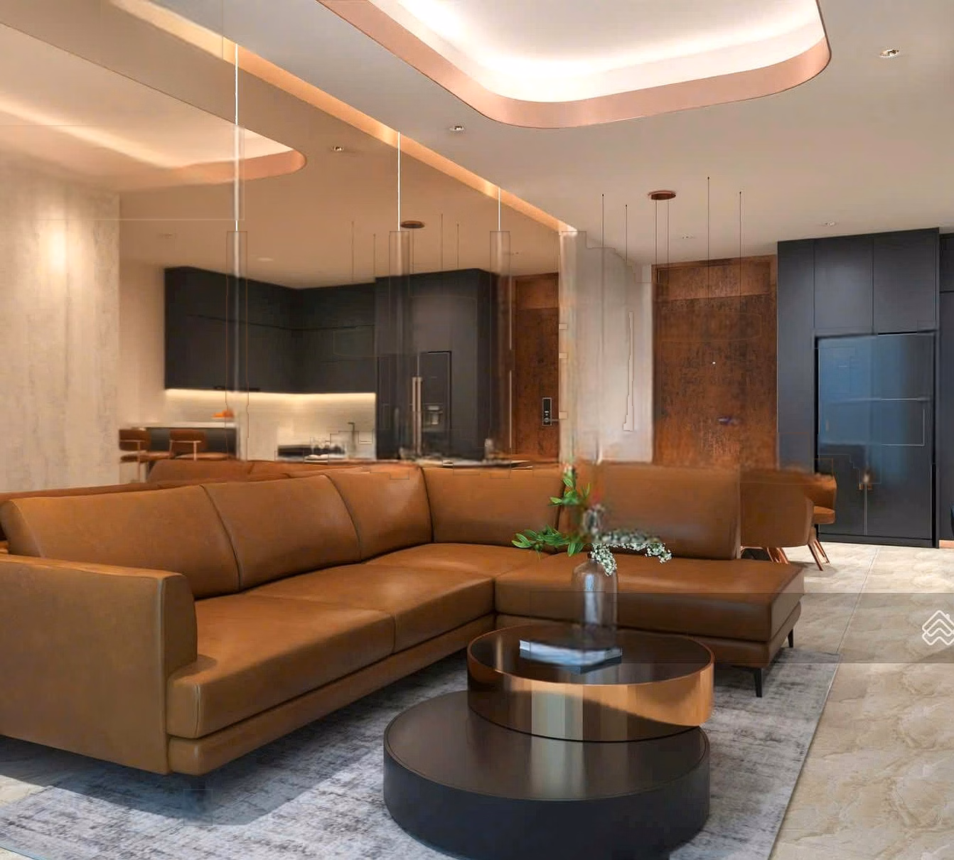 3-bedroom apartment with river view and sea view, high floor, high-class living standards for successful young families