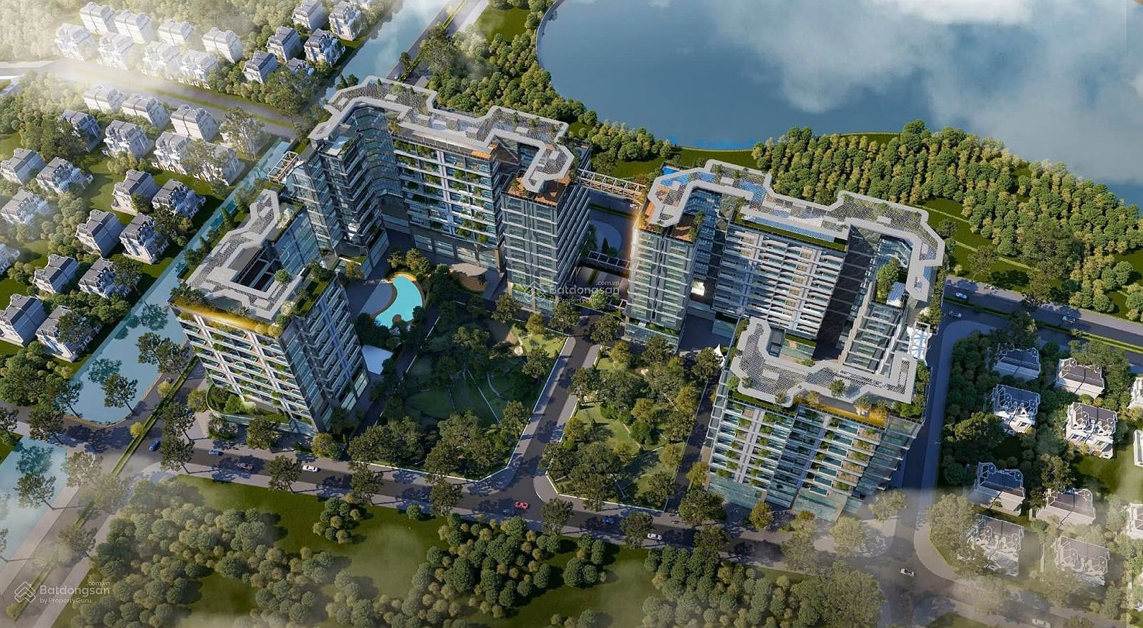 Sky Villas Long Bien 221m2 swimming pool + private elevator, each unit is distributed in batch 1