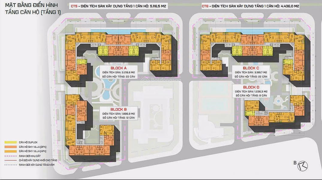 Sky Villas Long Bien 221m2 swimming pool + private elevator, each unit is distributed in batch 1
