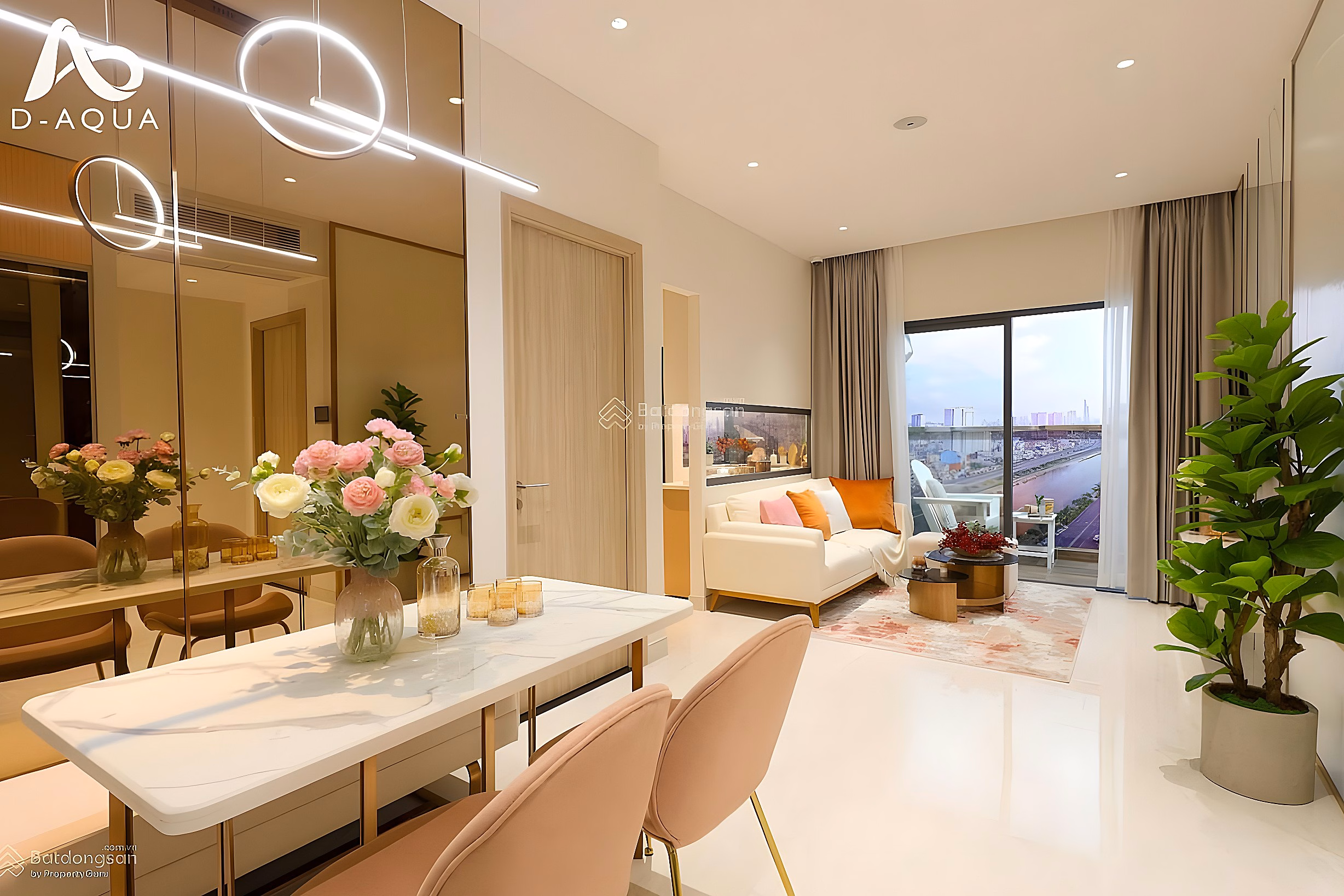 Selling a 1 bedroom 48m2 high floor apartment for only 3.35 billion, the cheapest in D Aqua***