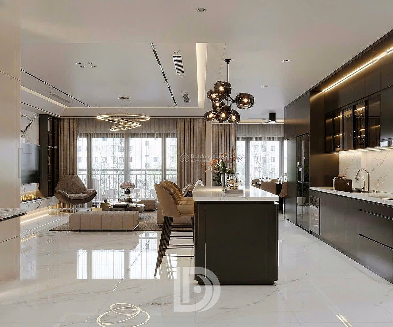 Super rare pair of beautiful pine dam apartments for sale at BRG 25 Le Van Luong