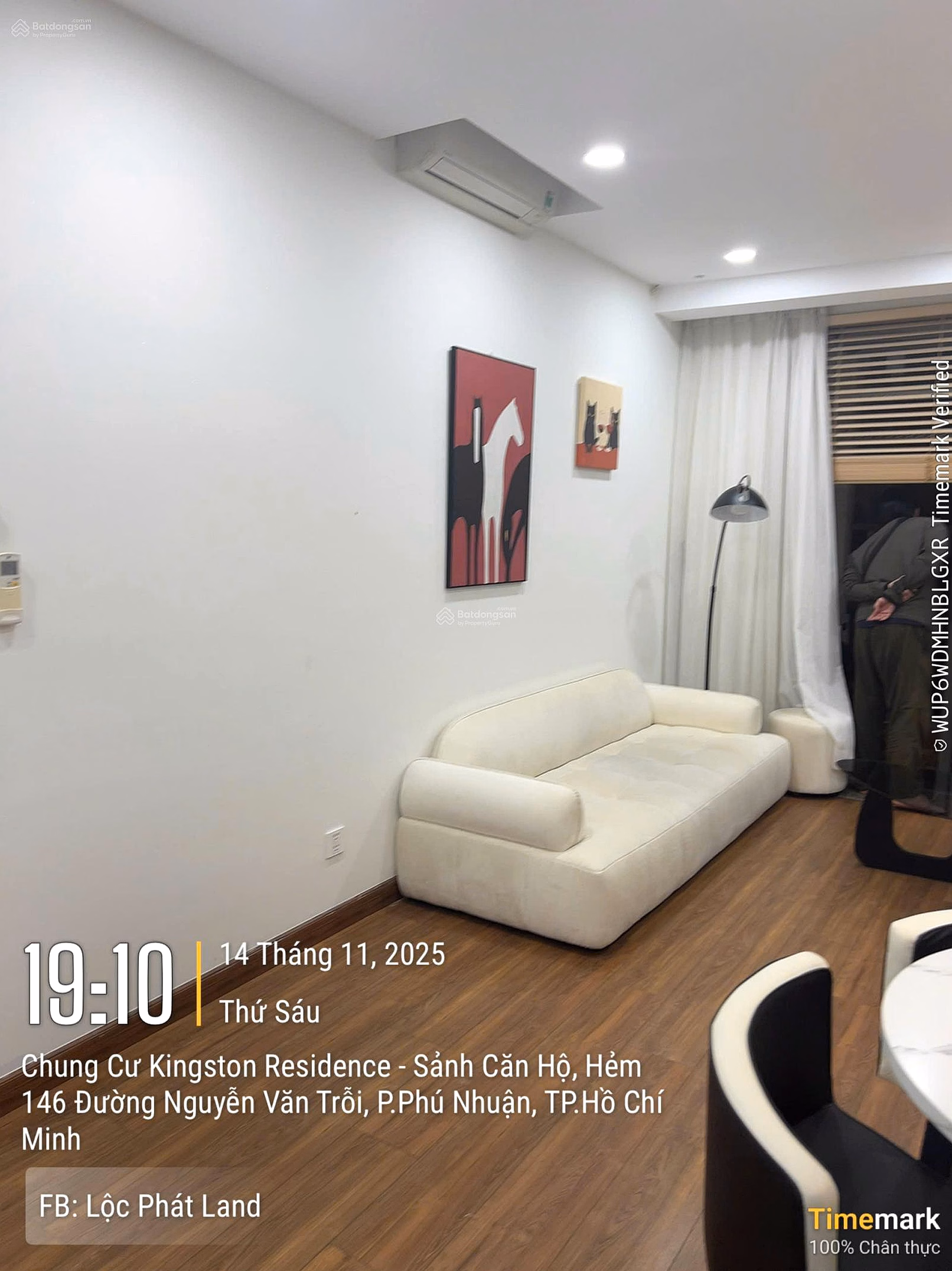 Kingston Residence apartment for rent, 2 bedrooms, 1 bathroom, fully furnished, price: 17 million/month, 0908 435 ***