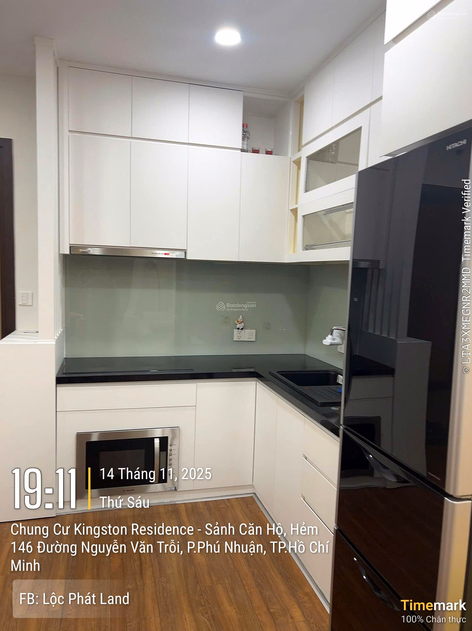 Kingston Residence apartment for rent, 2 bedrooms, 1 bathroom, fully furnished, price: 17 million/month, 0908 435 ***