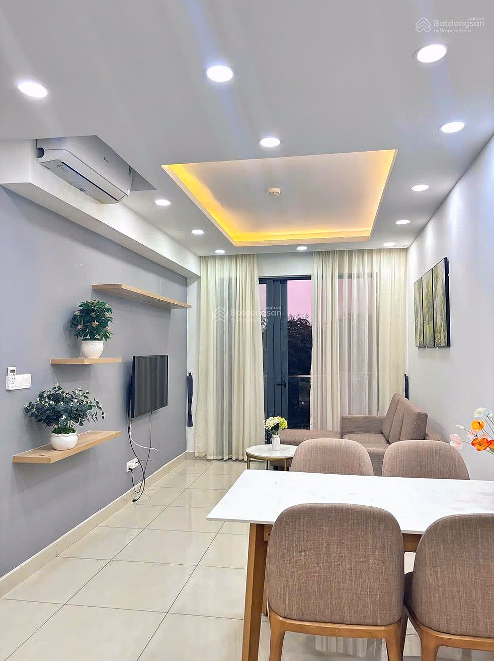 2 bedrooms, 2 bathrooms, area 68m2, Ruby area - Celadon City, basic furniture, cool view house, price 11 million/month