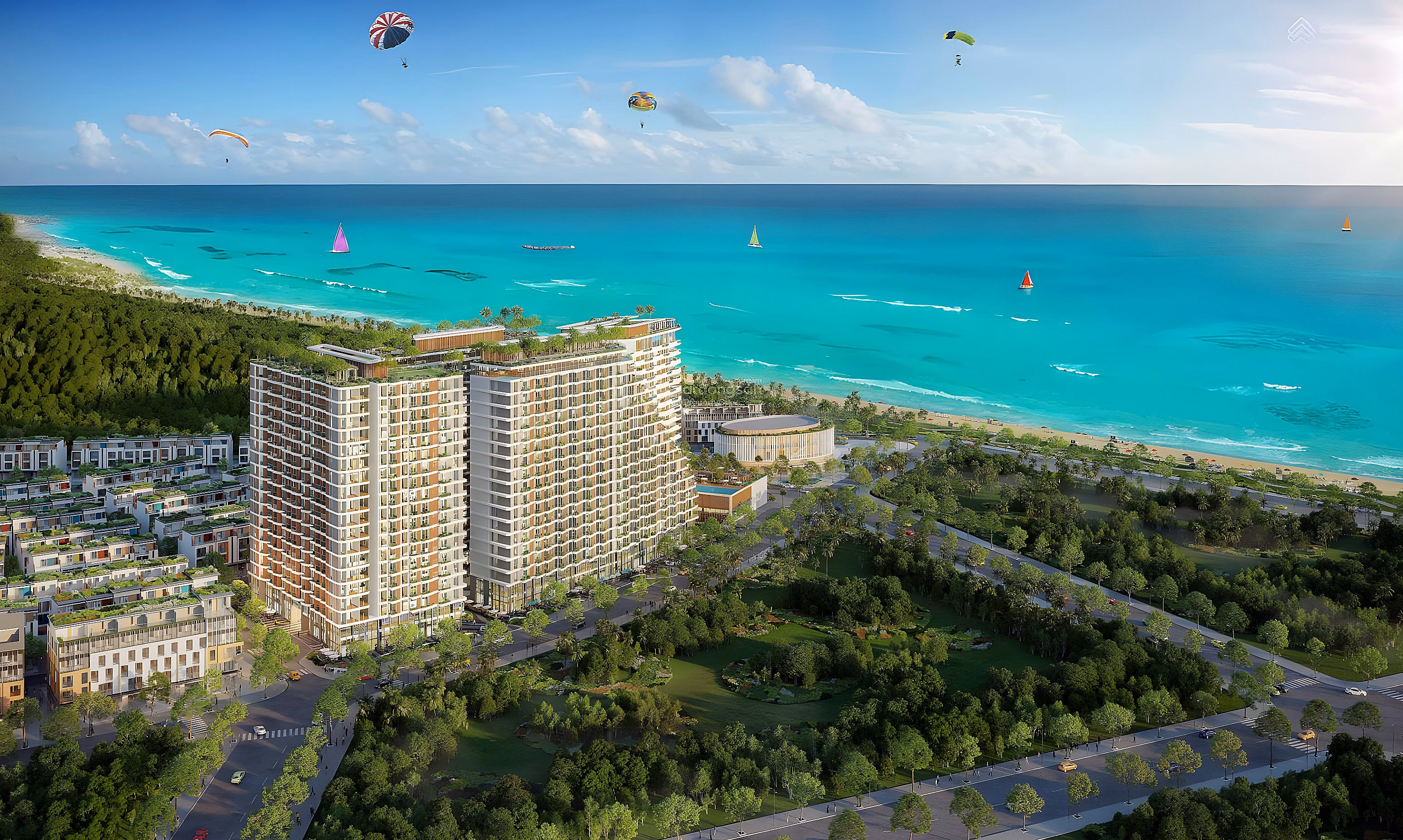 Selling 1-bedroom beach apartment + Phu Quoc 44.16m2 with long-term ownership, Southeast direction, big city view | Meyhomes Harmony