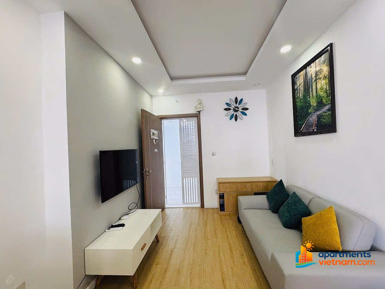 Apartment for rent in Muong Thanh Vien Trieu, diagonal sea view, beautiful furniture, just bring your suitcase and move in