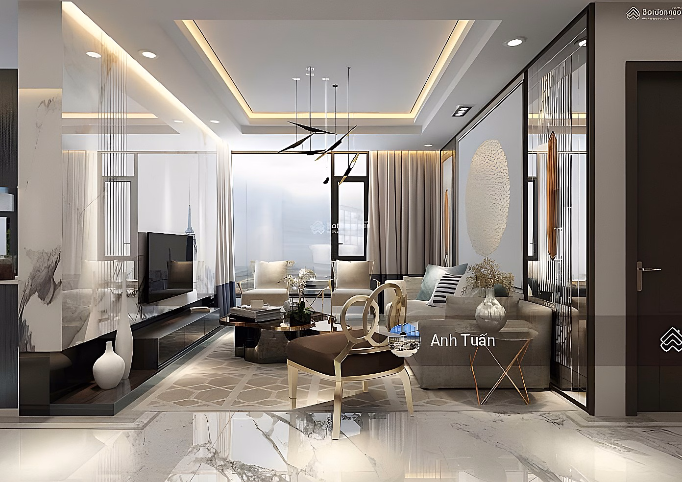 Apartment for sale at The Flemington, area: 116m2, 3 bedrooms, 2 bathrooms, corner apartment, price 9.5 billion, contact 0907 488 ***