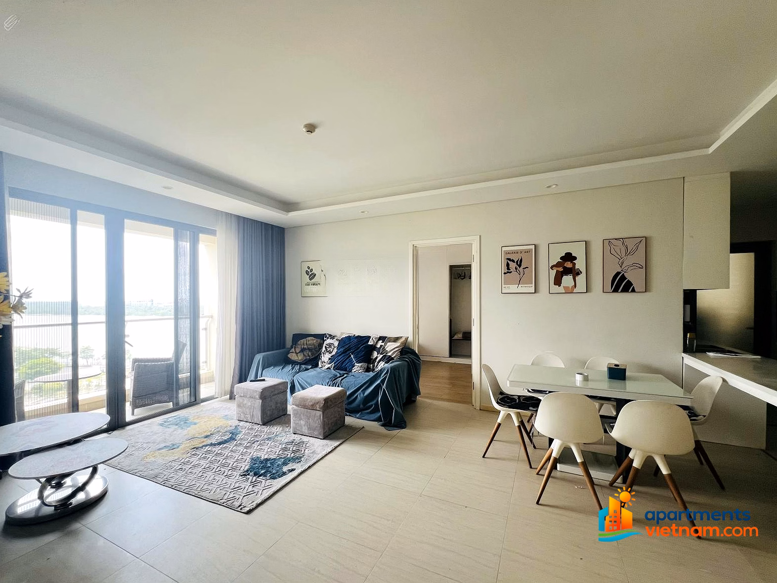 Good price! 2 bedrooms Diamond Island with beautiful river view only 26 million/1 month Fully furnished