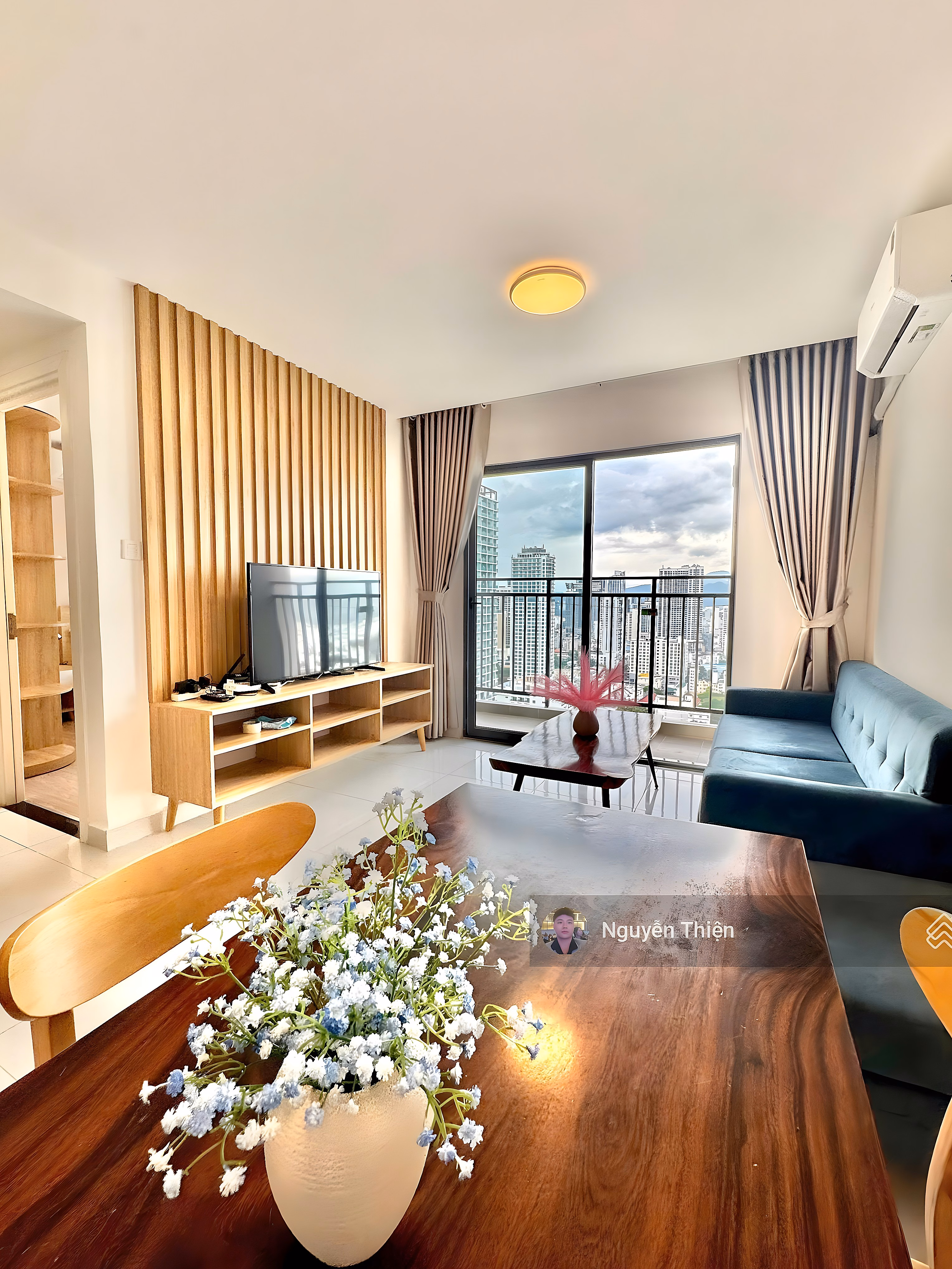 Dqua building for rent, 2-bedroom apartment, fully furnished, 29 Phan Chu Trinh