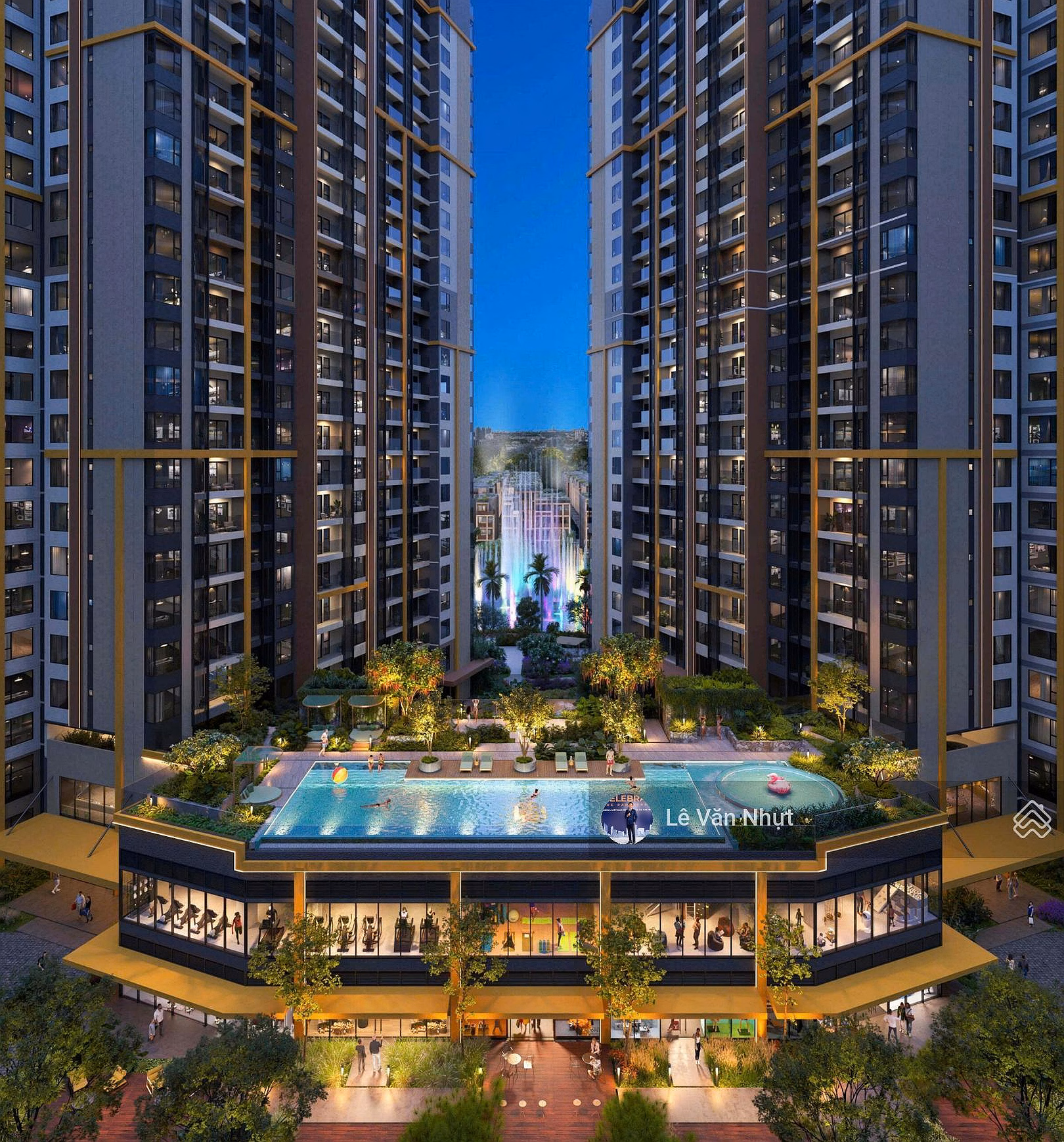 1 remaining 3 bedroom apartment 95m2 tower A2 - Water music - Masteri Park Place CT5 only 13,123 billion all in - 14% discount