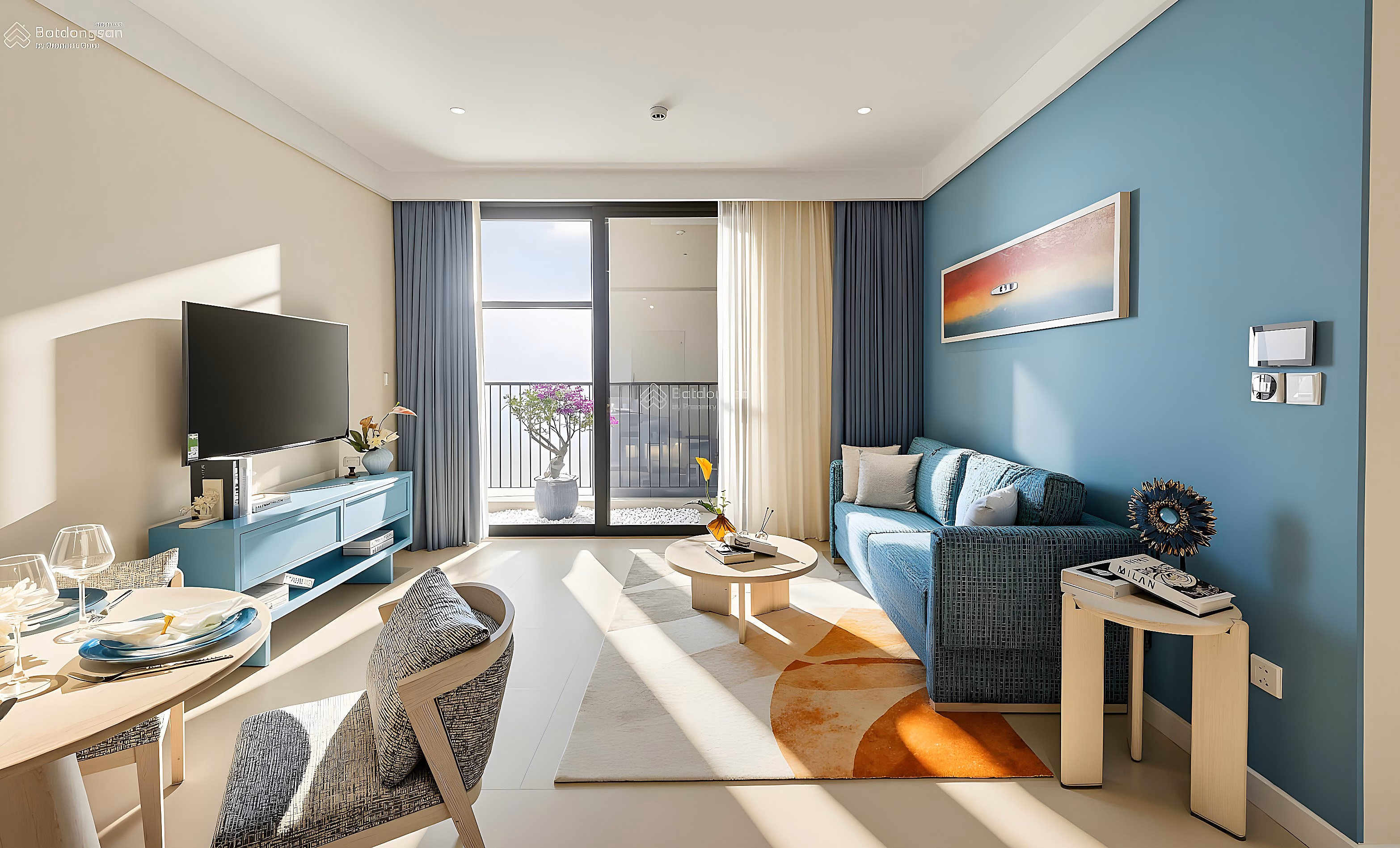 2-bedroom apartment with sunset view of Phu Quoc beach, sunrise view of Kem Beach - Sustainable profitable investment