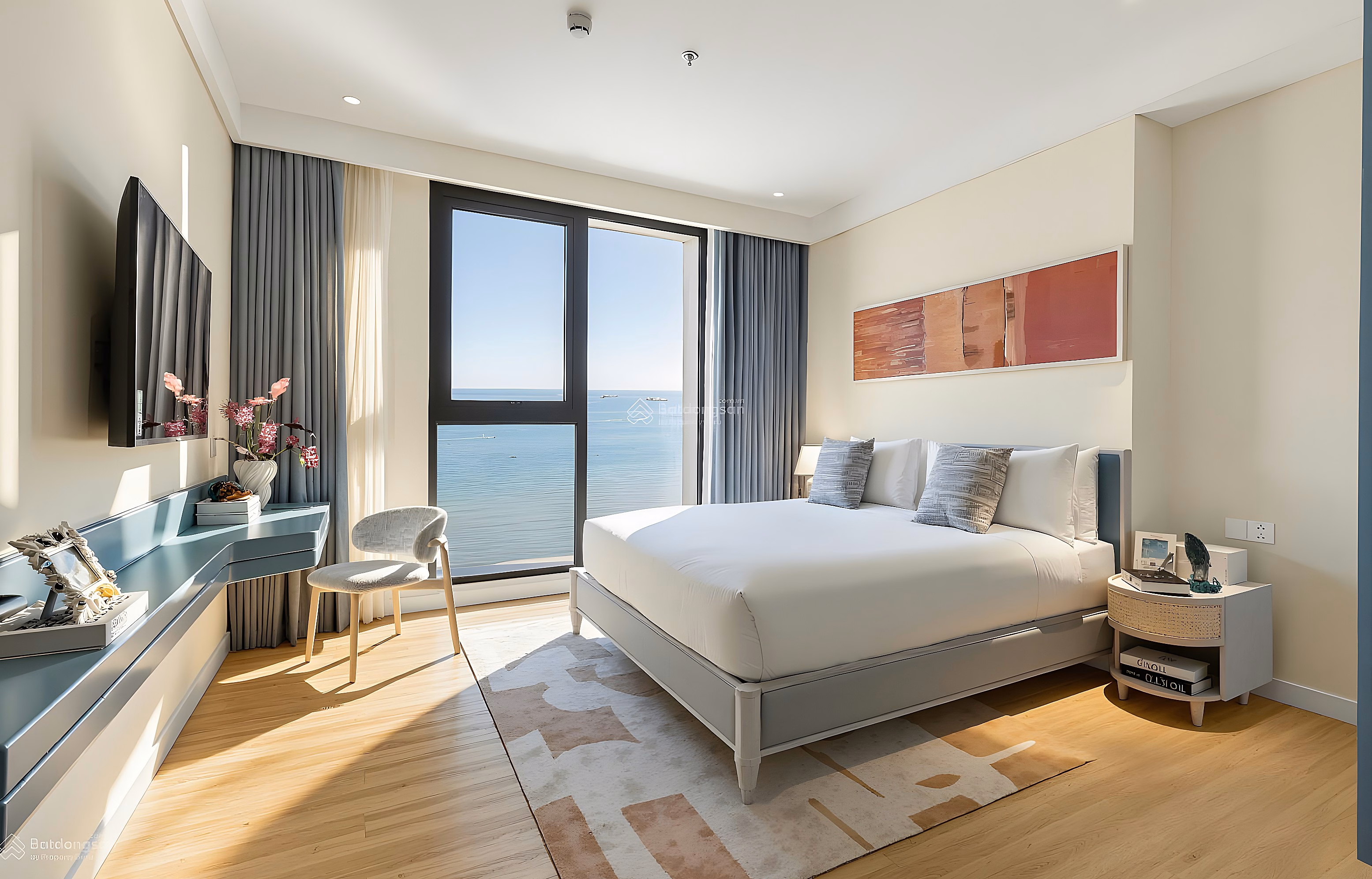 2-bedroom apartment with sunset view of Phu Quoc beach, sunrise view of Kem Beach - Sustainable profitable investment