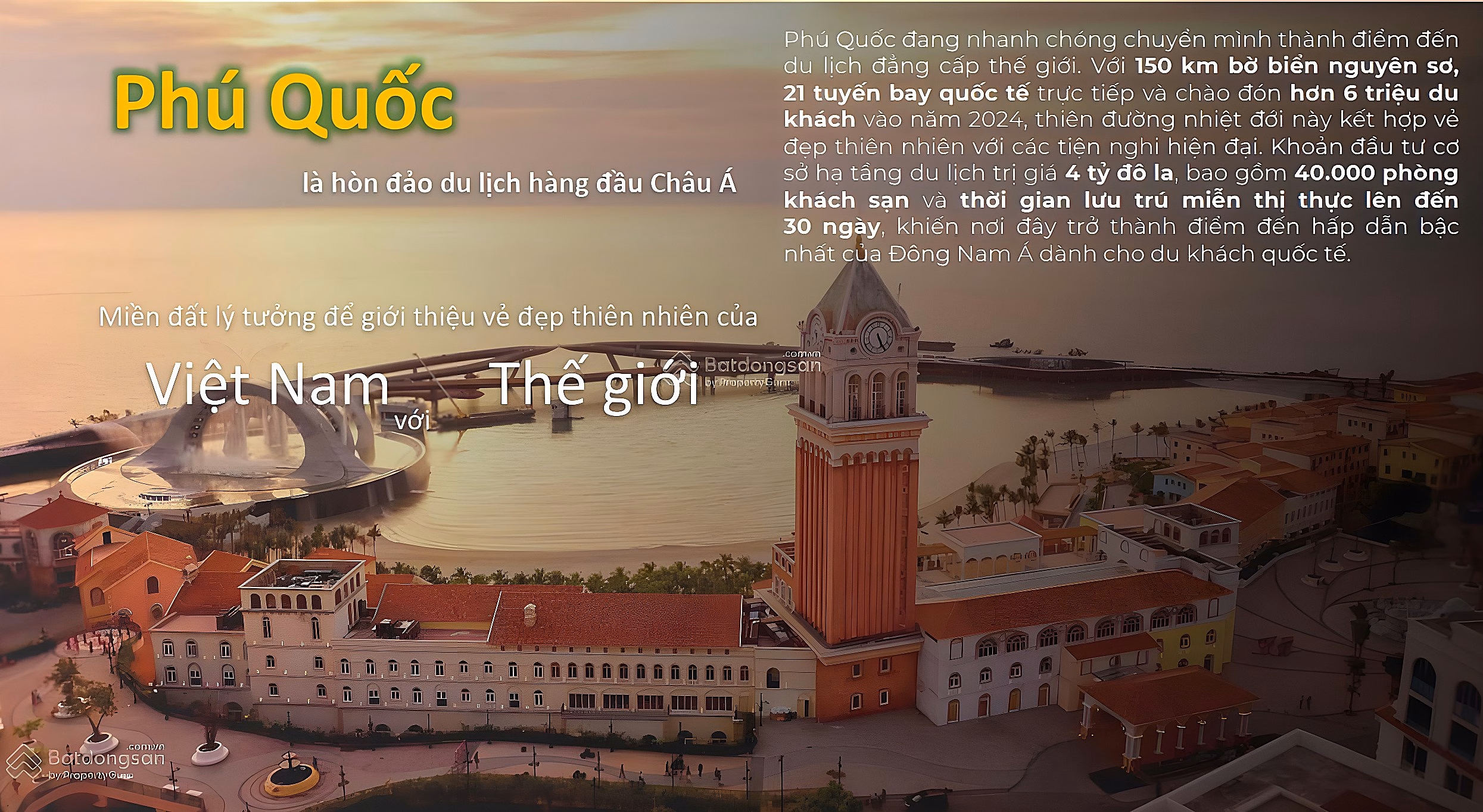2-bedroom apartment with sunset view of Phu Quoc beach, sunrise view of Kem Beach - Sustainable profitable investment