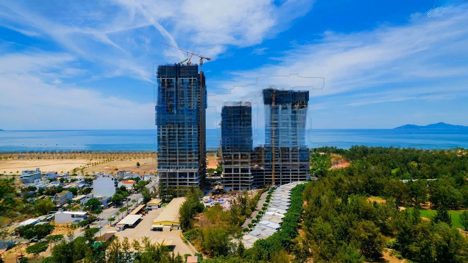 Outstanding apartment on axis 05, good price, 2 bedrooms with sea view - Area: 82.3m2, Newtown Diamond Da Nang beach apartment