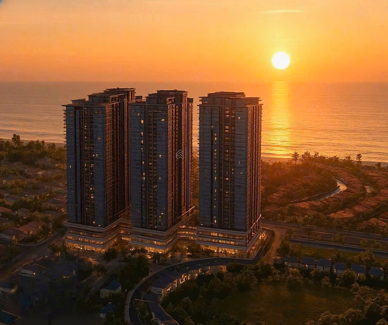Outstanding apartment on axis 05, good price, 2 bedrooms with sea view - Area: 82.3m2, Newtown Diamond Da Nang beach apartment