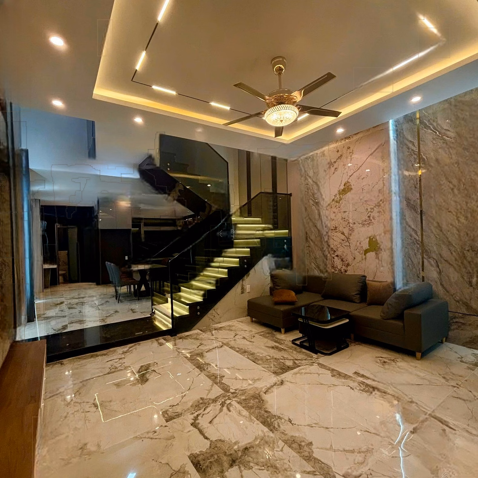 New modern 3-storey house for sale on Kieu Son Den street - Hoa Xuan - Da Nang, near AEON Mall