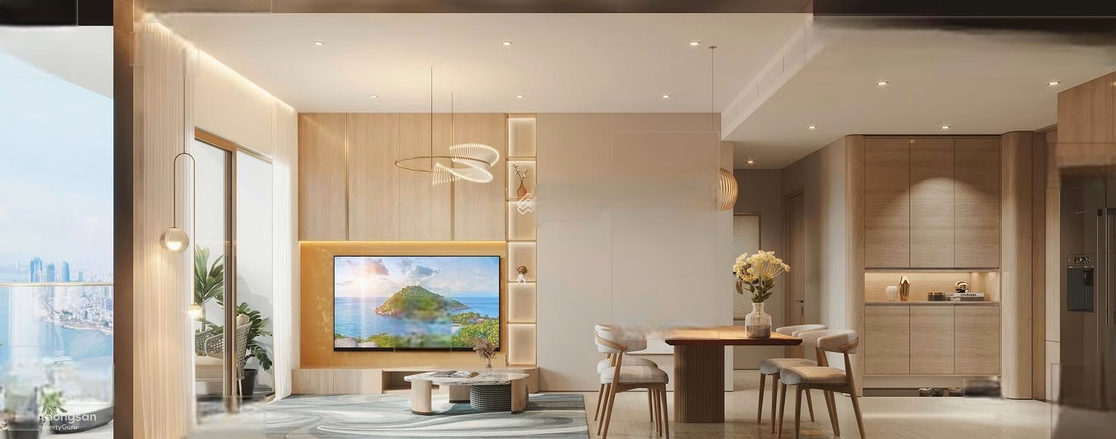 I urgently sell a 1-bedroom apartment on the Diplomatic Peninsula with a view of international fireworks, the price is just over 2 billion, cheaper than 400 million