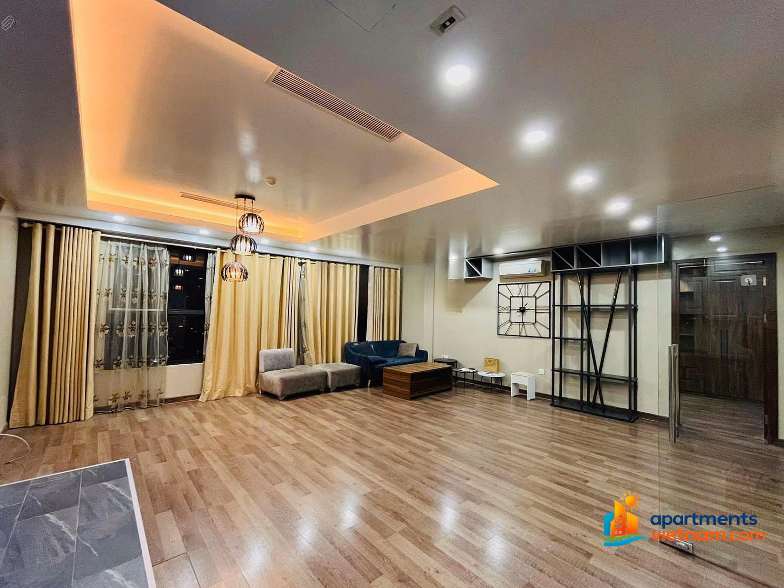Apartment for rent at Star City 120m² 3 bedrooms 2 bathrooms for an unbelievable price of 17 million. At Thanh Xuan center
