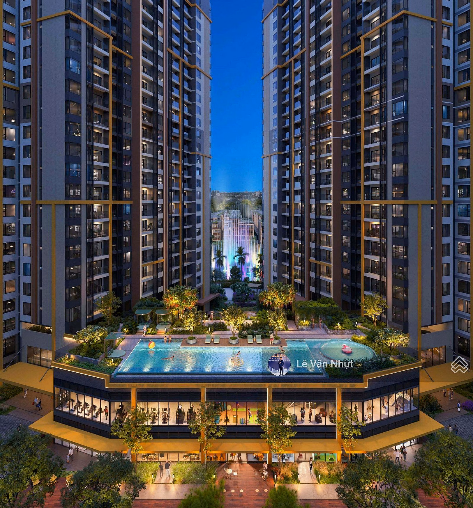 3 bedroom apartment in tower B2, right at the office tower - high floor only 14,143 billion all in- Masteri Park Place closed for 2.5 years