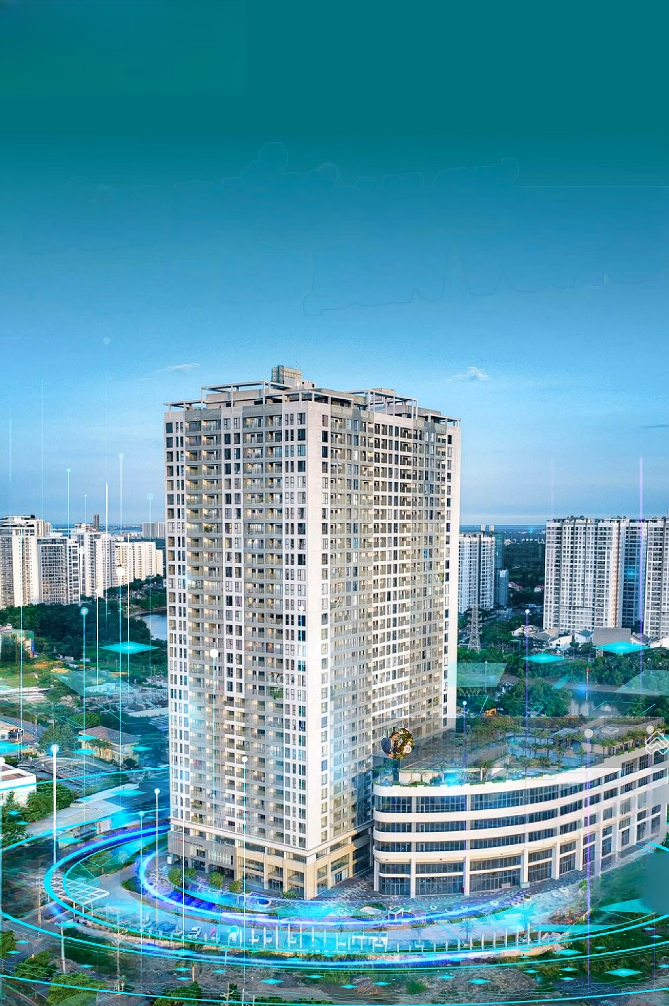 Selling B2.0912, area 37m2, view Nguyen Van Linh, Bitexco, Landmark new house with beautiful view***