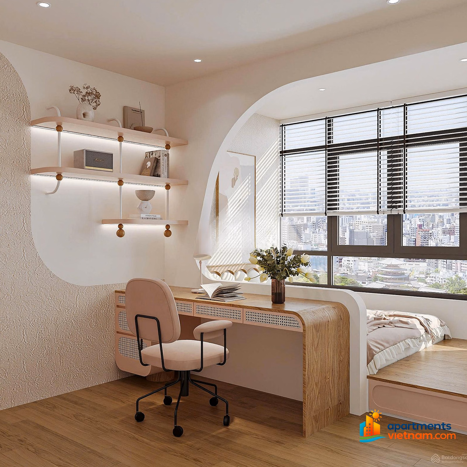 3 bedroom apartment for rent 110.63m² Hoang Anh Lakeview Residence full beautiful furniture Price 28 million/month