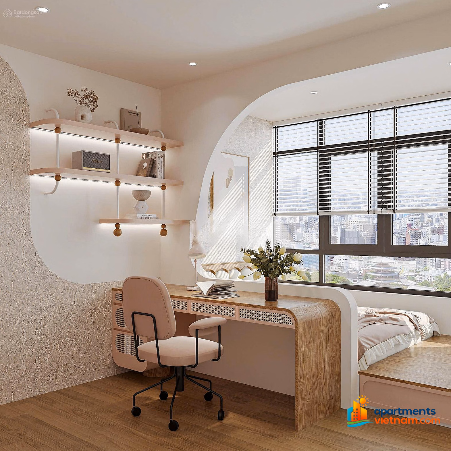 32 million/month 3-BR CORNER apartment, 117.63m2 HAGL Lakeview (72 Ham Nghi)