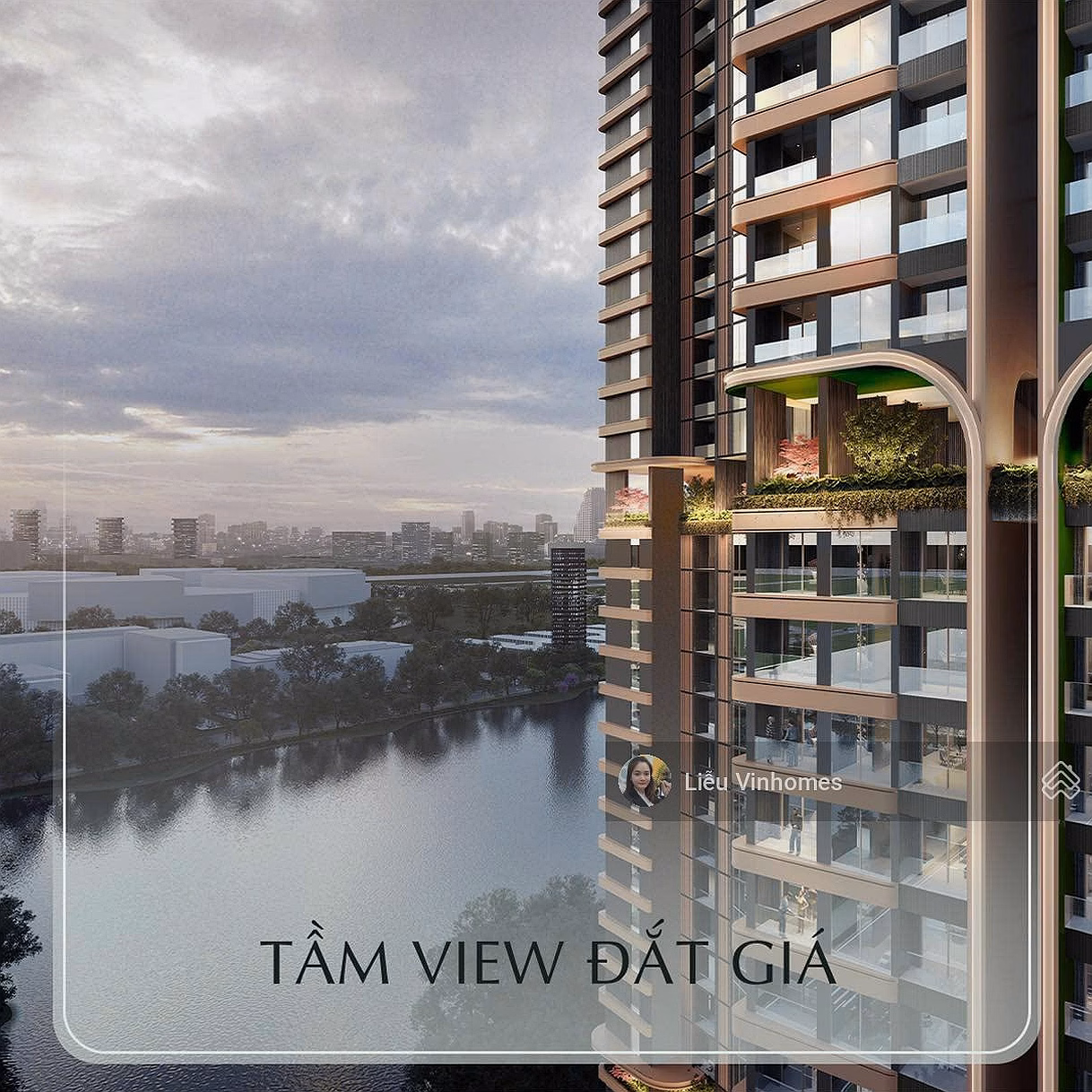 Miss 2N + 1 Peak 2 axis 06, area 87m2, direct view of Thien Nga lake, original price without floor difference, super beautiful