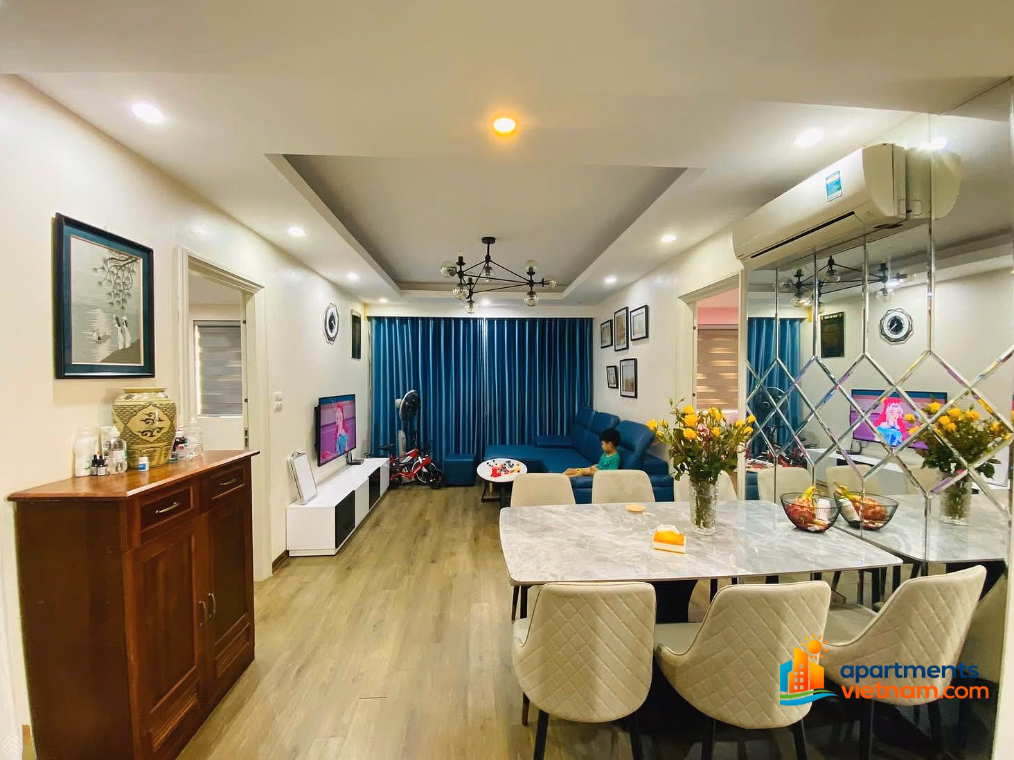 Selling 2-bedroom CC apartment at Dong Phat Parkview Vinh Hoang, block A. Corner apartment with Vinh Hoang lake view