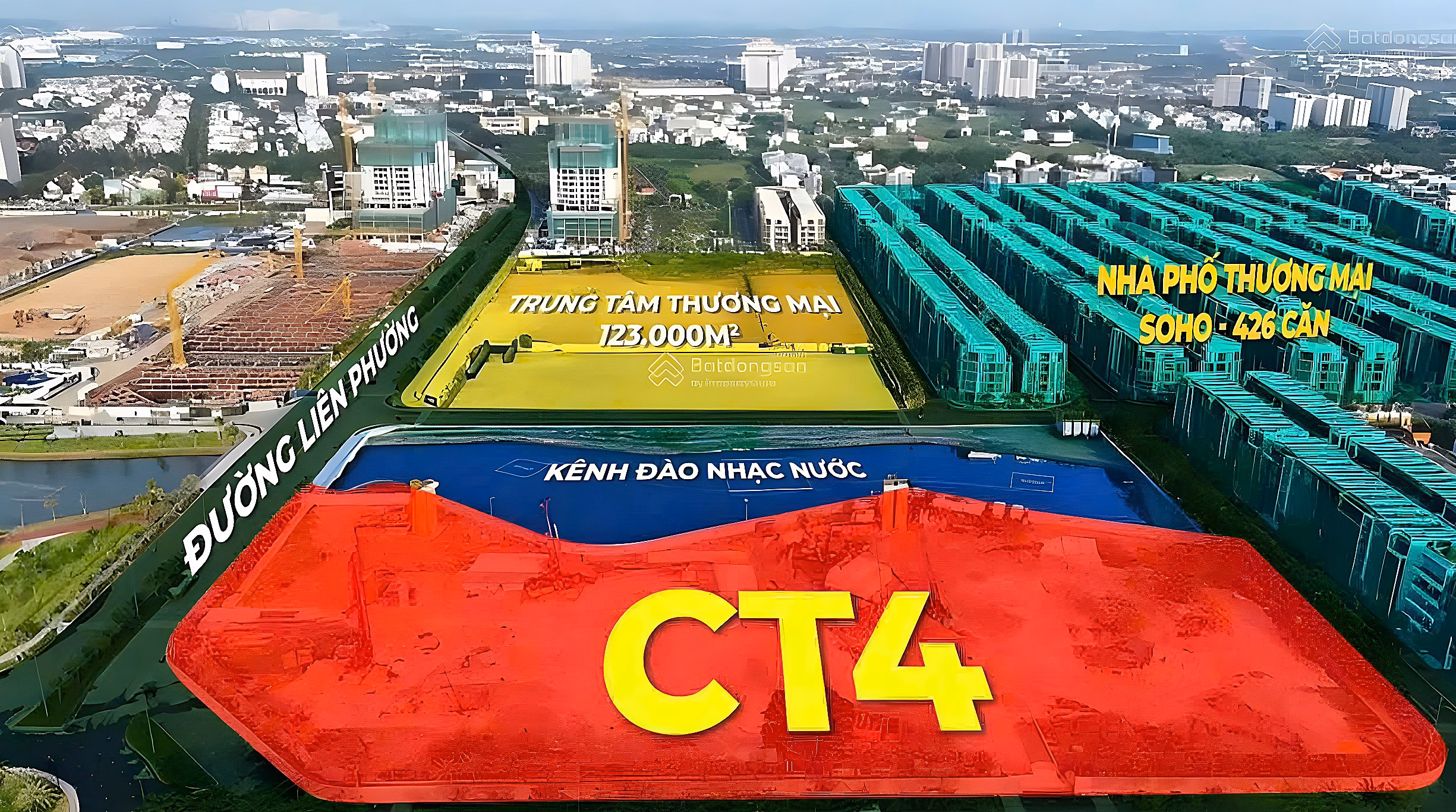 Hunt for the super 4 bedroom apartment number 05, building A, direct view of water music at Masteri Cosmo***