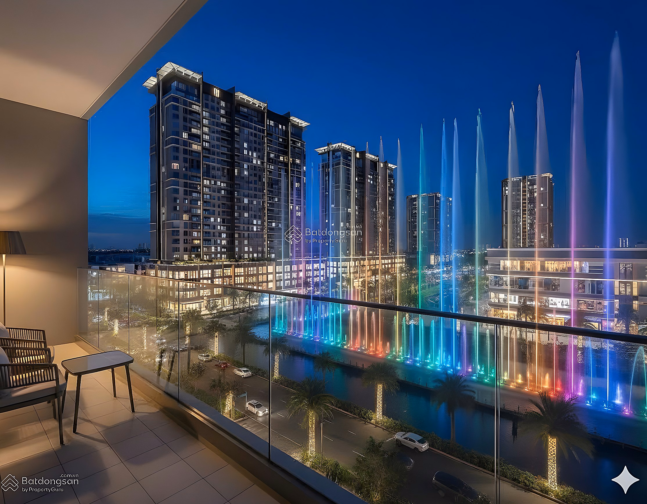 Hunt for the super 4 bedroom apartment number 05, building A, direct view of water music at Masteri Cosmo***
