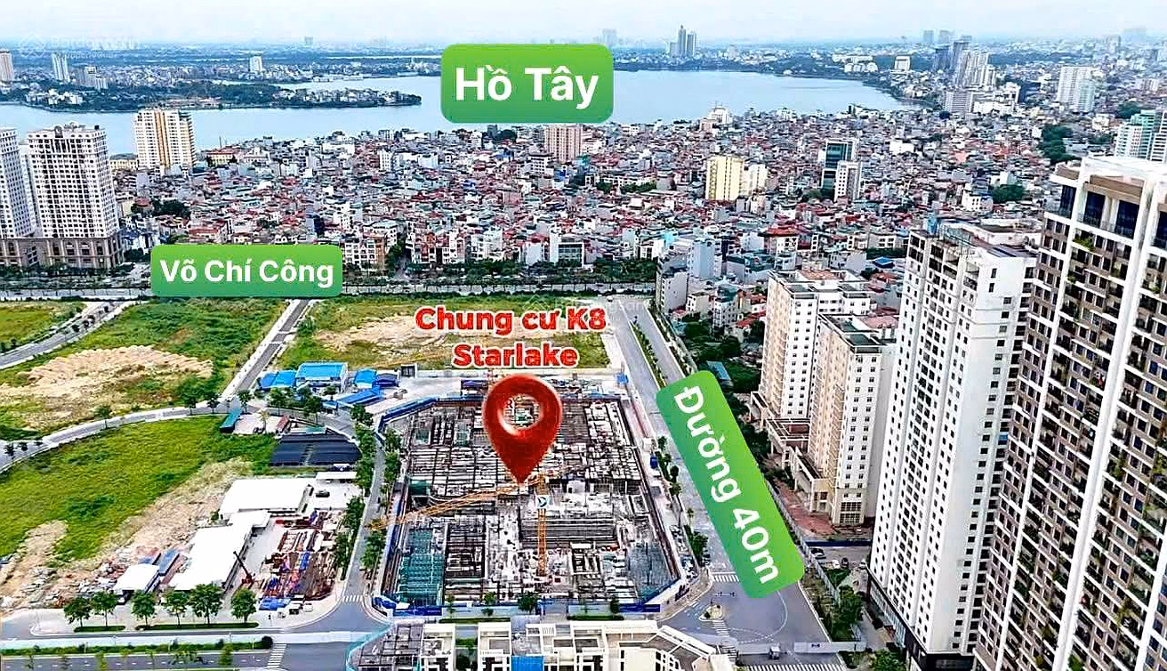 The owner asked to sell a 3-bedroom corner apartment in K8 Starlake Tay Ho Tay apartment for 20.7 billion, beautiful 1x floor