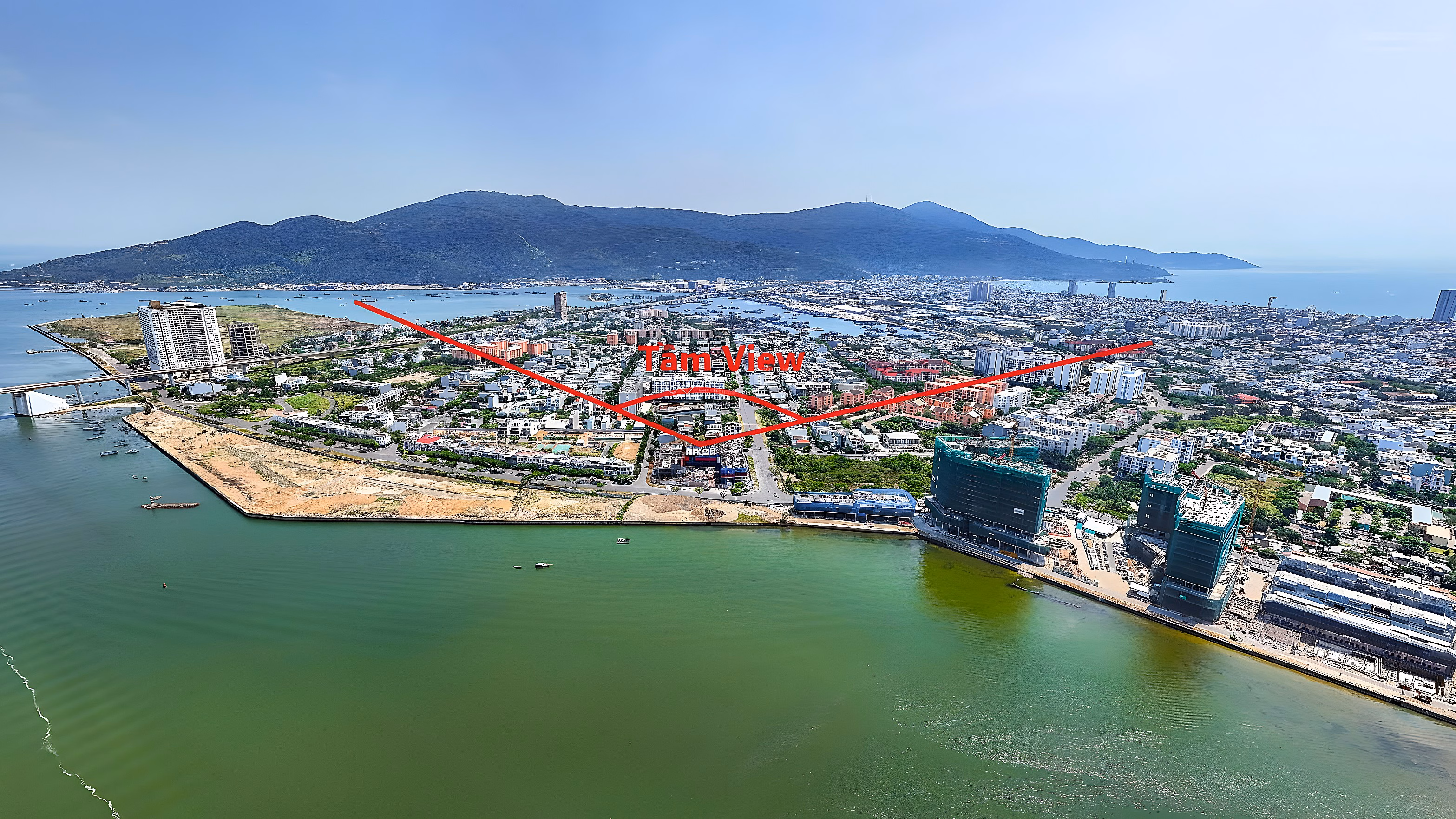 Extremely rare, 2-bedroom Peninsula apartment for sale, view of My Khe beach, Da Nang, long-term red book
