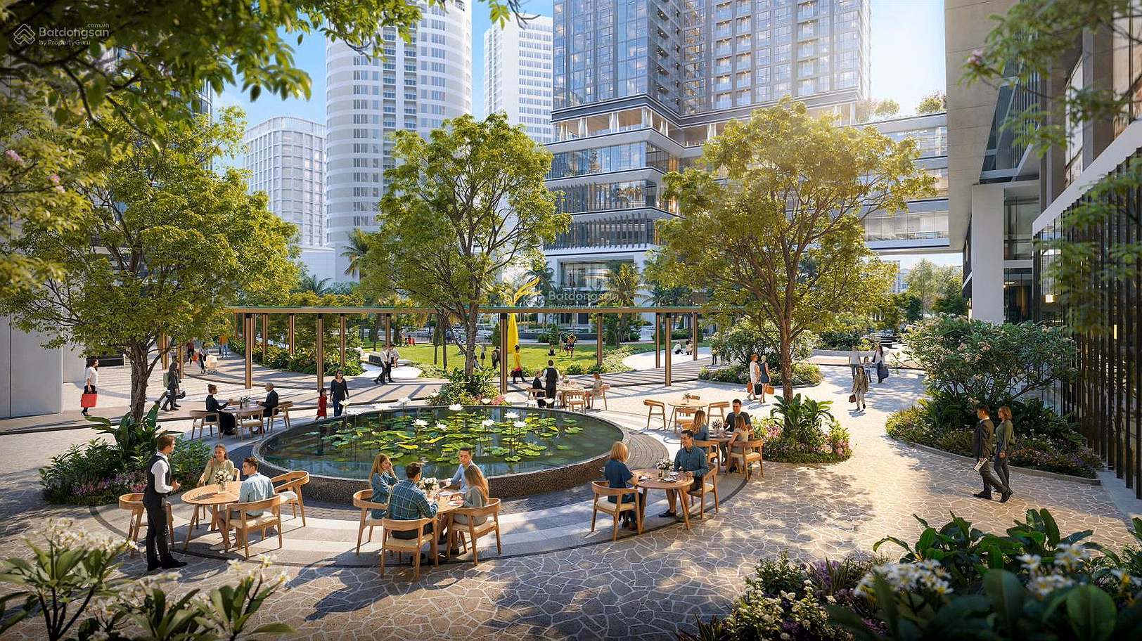 3-BEDROOM LUXURY APARTMENT 99.3M2 PRICE 14 BILLION WITH DOZENS OF INDOOR AND OUTDOOR FACILITIES EXCLUSIVE RESIDENTS
