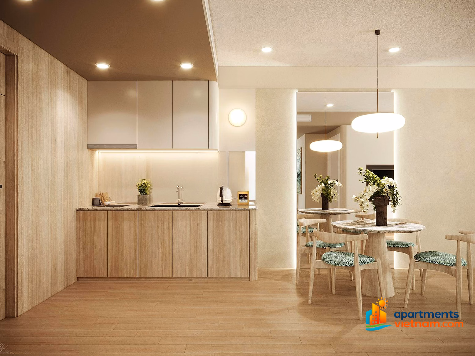 Diplomatic 2 bedroom apartment with sea view, nice floor + (54m2) best price Meypearl Phu Quoc