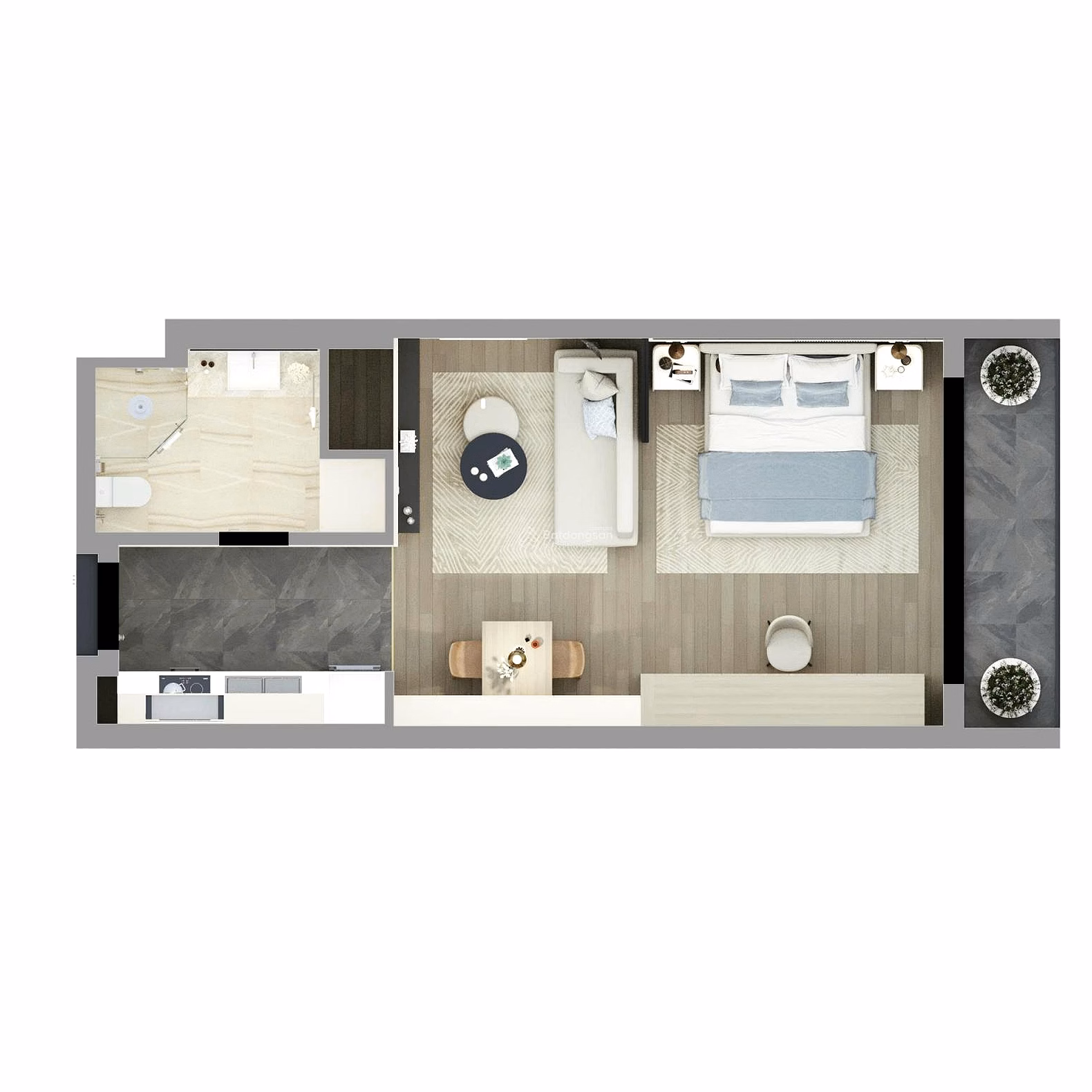 The homeowner urgently needs to move out to an apartment facing My Khe beach. Time Square Da Nang has long-term ownership and the price is negotiable