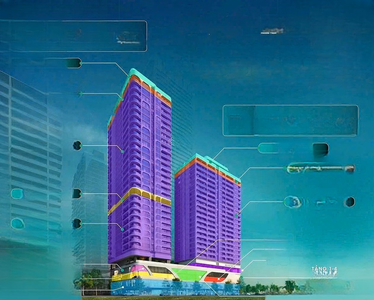 The homeowner urgently needs to move out to an apartment facing My Khe beach. Time Square Da Nang has long-term ownership and the price is negotiable