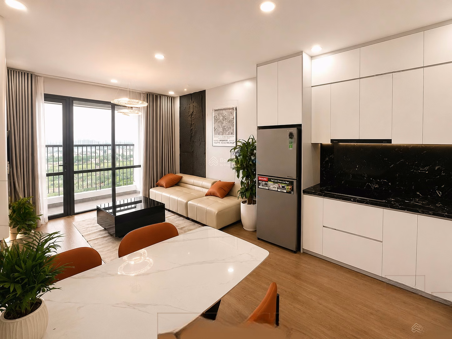 Contract expires, family rents 62m 2-bedroom apartment for only 10 million at Iris Garden apartment
