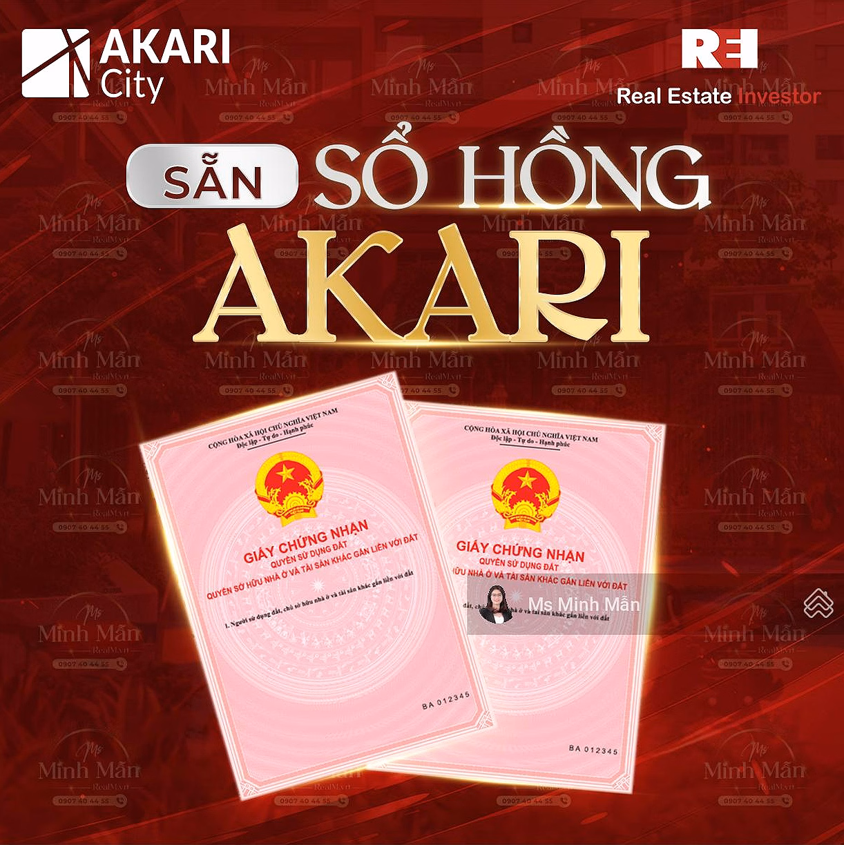 Selling Akari Vo Van Kiet apartment, Nam Long Binh Tan, with pink book available, investment option to keep money safe