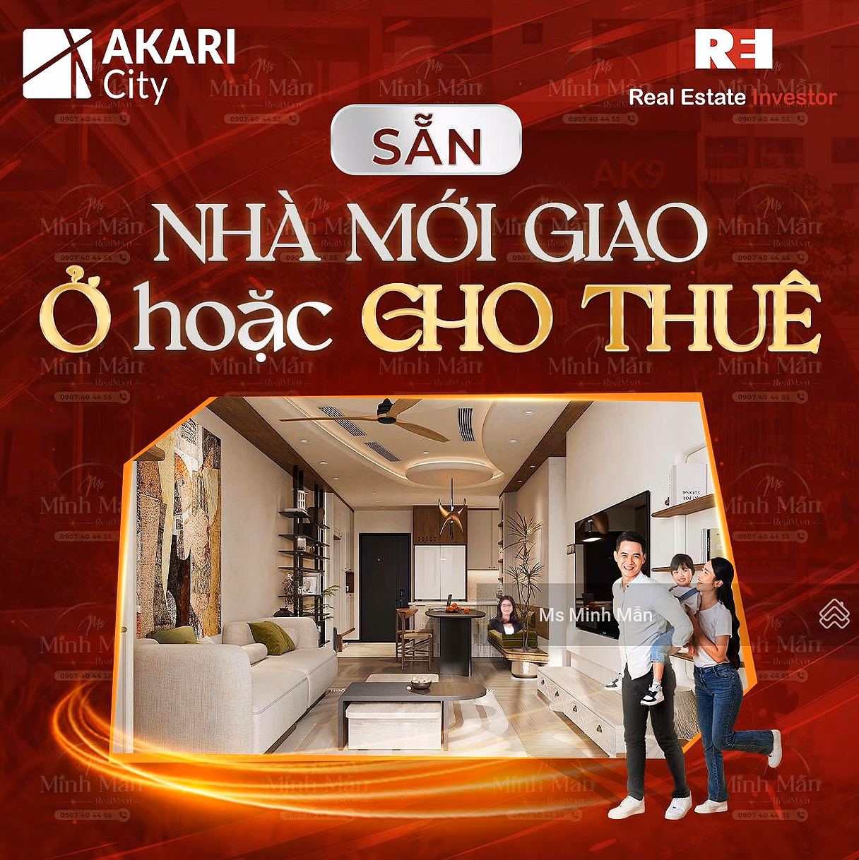 Buy and sell Akari City apartments with private pink book, densely populated, easy to invest and exploit for immediate rent