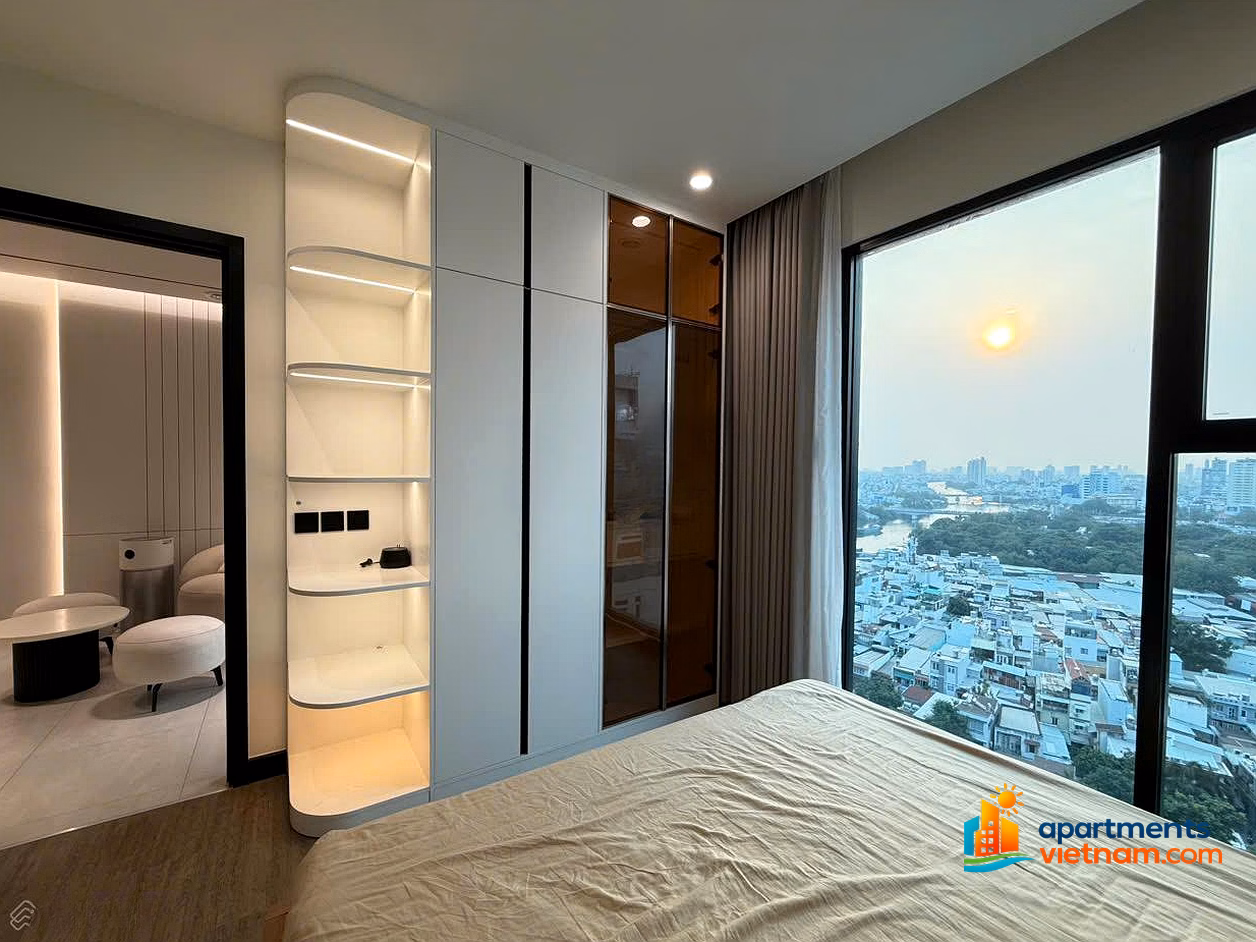 Rent 2 bedrooms, 2 bathrooms, 74m2 balcony, river view, 100% new high-end apartment - Ben Van Don, district 4, close to Q1, Q3***