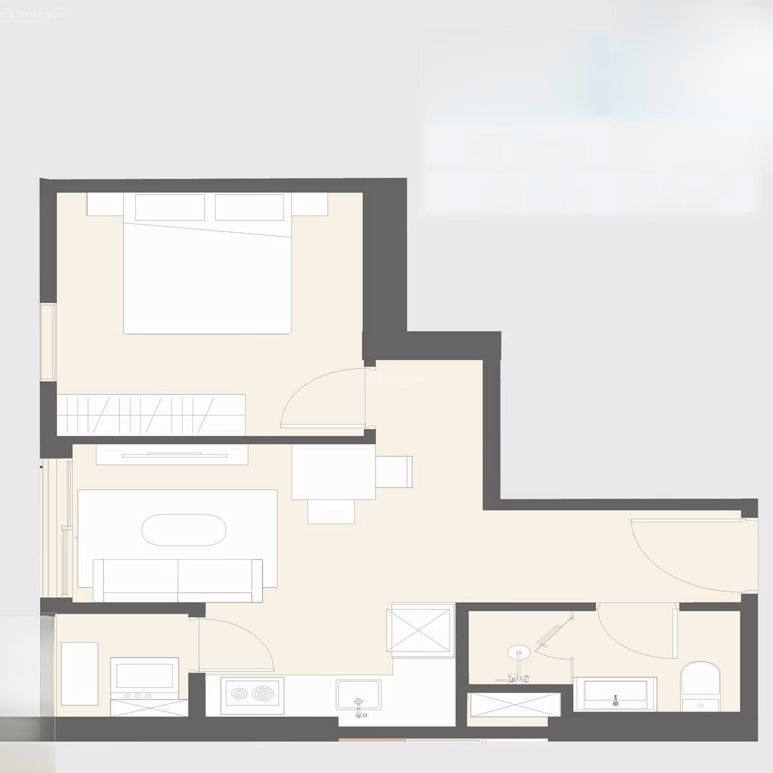 1 bedroom apartment with good price in Masteri Grand Avenue market, low floor with progress payment and swimming pool view